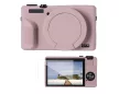 K&F Concept szilikon védőtok készlet Canon PowerShot G7 X Mark III fényképezőgéphez, szürkéslila