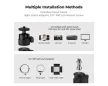 K&F Concept 37–90 cm-es C-Clamp Tabletop Stand with Ballhead