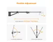 K&F Concept falra szerelhető háromszög boom kar, 180 cm