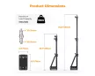 K&F Concept falra szerelhető háromszög boom kar, 180 cm