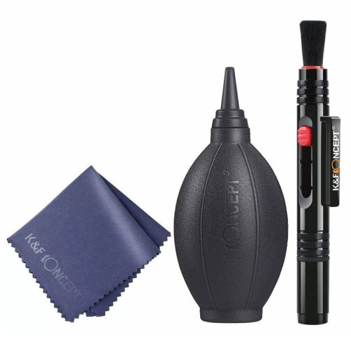 K&F Concept 3in1 Cleaning Kit - objektív tisztító + körtepumpa + mikroszálas kendő