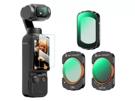   K&F Concept szűrő készlet DJI Osmo Pocket 3, Pocket 4 kamerához, CPL + Black Mist 1/4 + ND2-32