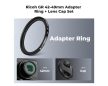 K&F Concept Ricoh GR 42-49mm adapter gyűrű + objetívsapka szett