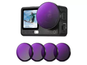   K&F Concept 4 darabos szűrő szett DJI Action 6-hoz (ND8+ND16+ND32+ND64)