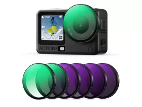   K&F Concept 6 darabos szűrő szett DJI Action 6-hoz (CPL+ND8+ND16+ND32+ND64+ BLACK SOFT 1/4)