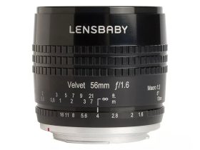 Lensbaby Velvet 56 fekete objektív (Canon EF)