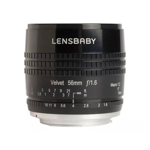 Lensbaby Velvet 56 fekete objektív (Fuji X)