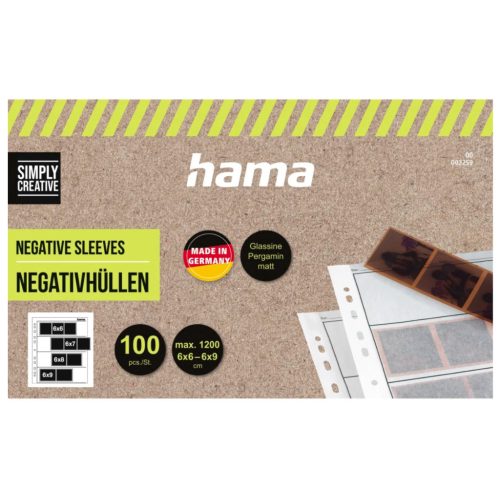 Hama negatív archiváló matt 60-70/4/6X7 (100 lap)