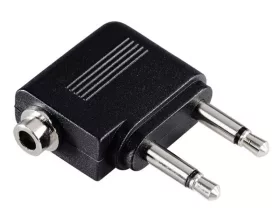 Hama repülőgép jack adapter 2x3,5mm jack monó-3,5m