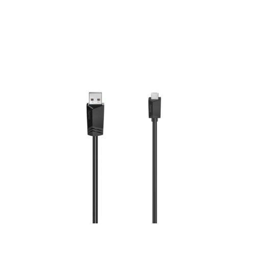 Hama FIC adatkábel Micro USB 2.0 fekete 3m (480mbps)