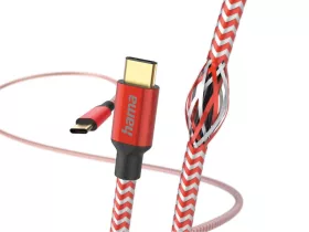   Hama piros adatkábel USB Type-C - Type-C Reflective 1,5 méter