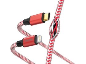   Hama piros FIC E3 adatkábel USB Type-C Lightning Reflektív 1,5 méter