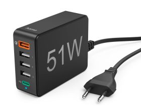 Hama E3 hálózati töltő állomás 51W 5 port (201630)