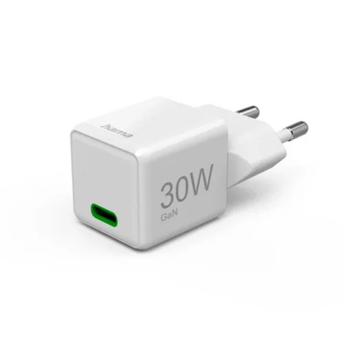 Hama Fast Charger, USB-C, PD, 30 W charger (White)