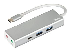 Hama USB 3.1 Type-C HUB (2USB, 1USB-C, 3,5" jack)