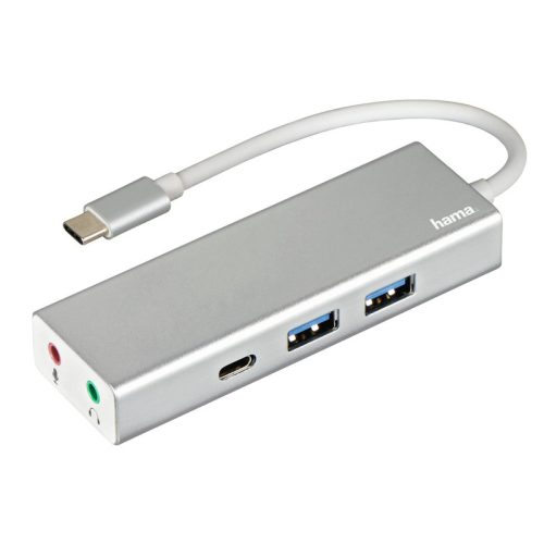 Hama USB 3.1 Type-C HUB (2USB, 1USB-C, 3,5" jack)