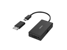 Hama kártyaolvasó USB HUB OTG adapter kombó