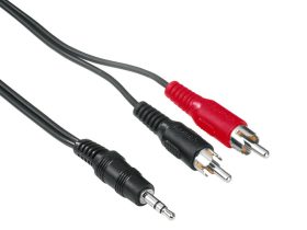 Hama 2RCA-3,5mm Jack Stereo 5m