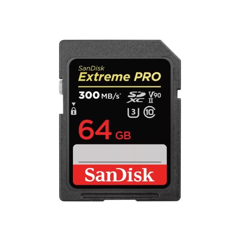 Sandisk 64GB SDXC Extreme Pro 300 MB/S UHS-II CL10 V90