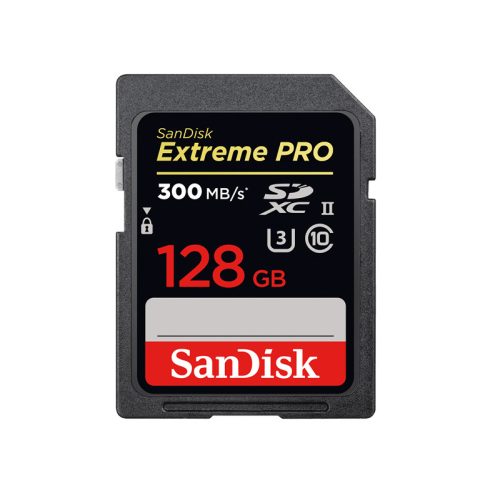 Sandisk 128GB SDXC Extreme Pro 300 MB/S UHS-II CL10 V90