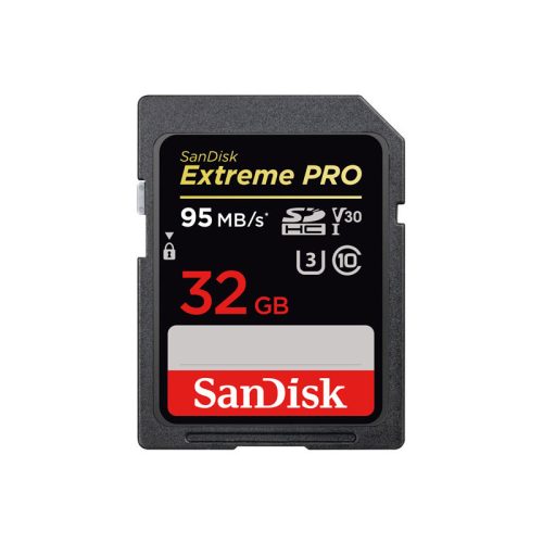 Sandisk 32GB SDHC Extreme Pro 100/90MB/s CL10 U3 V30 memóriakártya