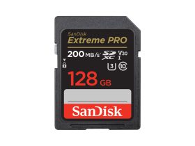   Sandisk 128GB SDXC Extreme Pro 200/90MB/s CL10 U3 V30 memóriakártya