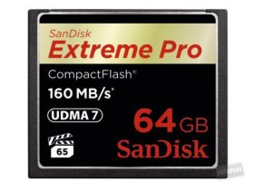 SanDisk Extreme Pro 64GB CF memóriakártya 160MB/sec