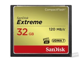Sandisk 32 GB CF Extreme 120 MB/s olv. 85mb/s ír.