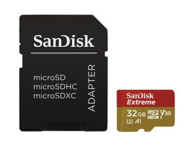 Sandisk MicroSD EXTREME 32GB memóriakártya + adapter
