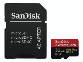 Sandisk 32GB Micro SDHC Extreme Pro + adapter