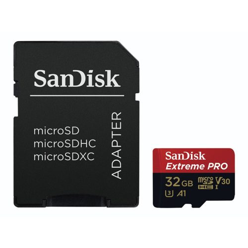 Sandisk 32GB Micro SDHC Extreme Pro + adapter