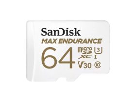   Sandisk 64 GB MicroSDXC Max Endurance 100 MB/S, 40 MB/S V30, A2, C10, U3, Memorycard