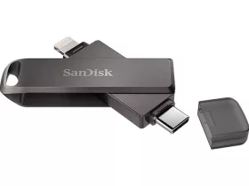   Sandisk 256 GB IXPAND Flash Drive Luxe USB-C + Ligthning csatlakozással