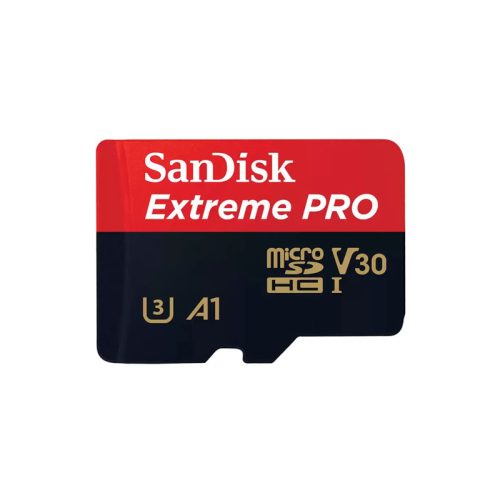 Sandisk 64GB MicroSDXC Extreme Pro memóriakártya + Adapter 200mb/s /90mb/s UHS-I V30 A2 C10 U3 + Rescue Pro Deluxe szoftver