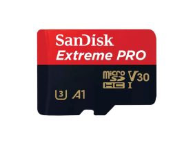   Sandisk 1TB MicroSDXC Extreme Pro memóriakártya + Adapter 200mb/s /140mb/s UHS-I V30 A2 C10 U3 + Rescue Pro Deluxe szoftver