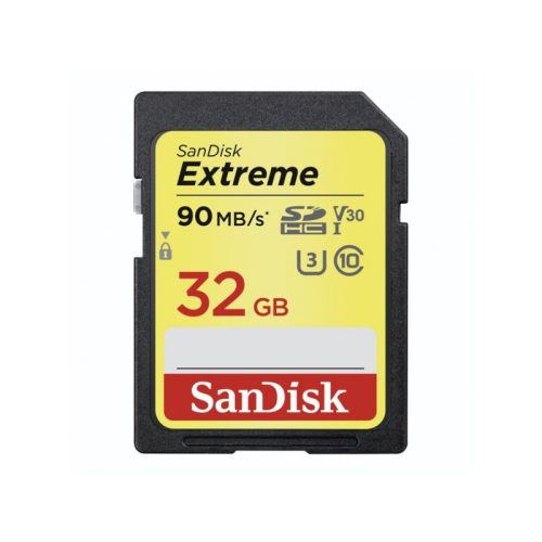 Sandisk 32GB Extreme SDHC 100mb/s / 40mb UHS-I CL10 U3 V30 memóriakártya