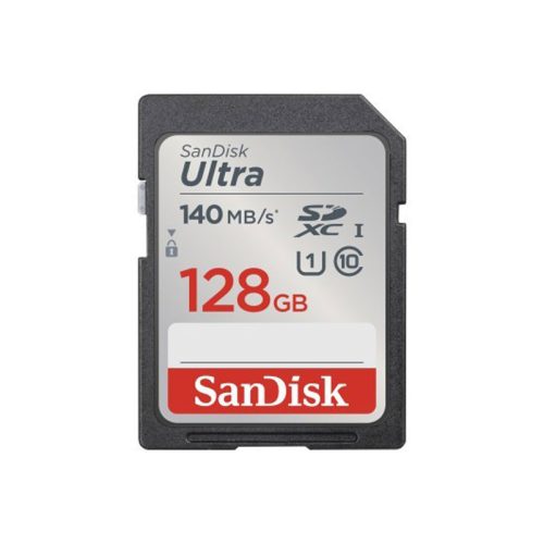 Sandisk 128gb SDXC Ultra kártya 140mb/s CL10 UHS-I