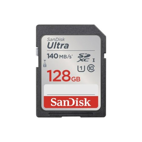 Sandisk 128gb SDXC Ultra kártya 140mb/s CL10 UHS-I