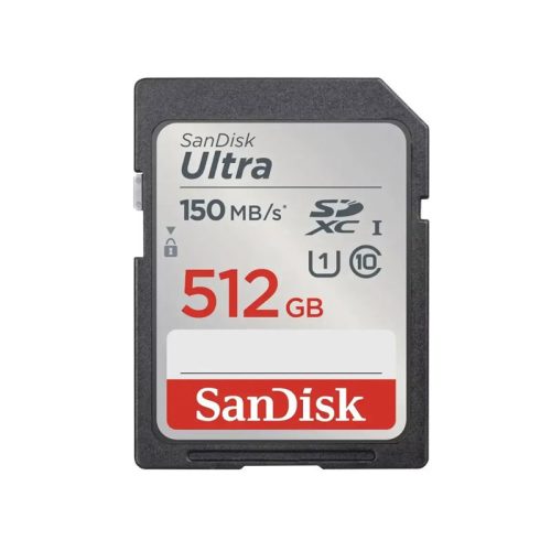 SanDisk 512GB Ultra SDXC Kártya 150MB/s CL10 UHS-I
