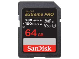 SanDisk 64GB SDXC Extreme Pro 280/100MB/s UHS-II C10 V60