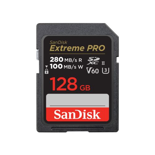 SanDisk 128GB SDXC Extreme Pro 280/100MB/s UHS-II C10 V60