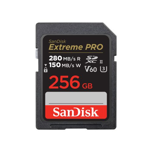 SanDisk 256GB SDXC Extreme Pro 280/150MB/s UHS-II C10 V60