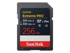   Sandisk 256GB Extreme Pro SDXC 300 MB/S, 8K, V90, UHS-II memory card