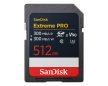 Sandisk 512GB Extreme Pro SDXC 300 MB/S read 8K, V90, UHS-II memorycard