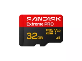   SanDisk Extreme Pro 32 GB microSDHC UHS-I memóriakártya, 100/90 MB/s sebességgel