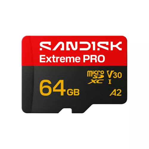 SanDisk Extreme Pro 64 GB microSDXC UHS-I memóriakártya, 200/90 MB/s sebességgel