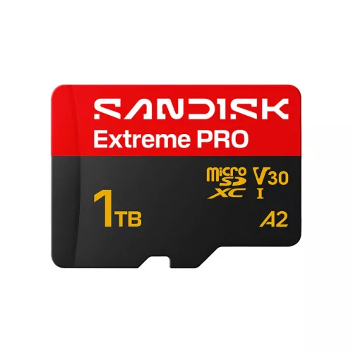 SanDisk Extreme Pro 1 TB microSDXC UHS-I memóriakártya, 250/170 MB/s sebességgel
