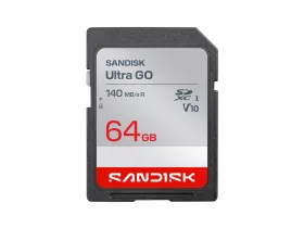   SanDisk Ultra Go SDXC memóriakártya, 64 GB, 140 MB/s, UHS-I, V10, U1, C10
