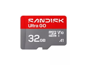   SanDisk Ultra Go 32 GB microSDHC UHS-I U1 V10 A1 memóriakártya, 120 MB/s sebességgel