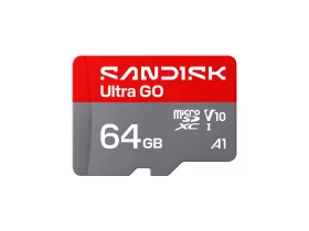   SanDisk Ultra Go 64 GB microSDXC UHS-I U1 V10 A1 memóriakártya, 140 MB/s sebességgel